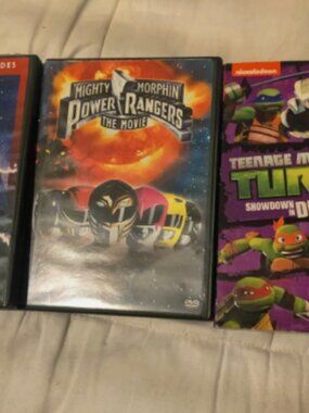 Lot Of 3 Dvds Power Rangers, Ninja Turtles And He Man Master Of The Univers